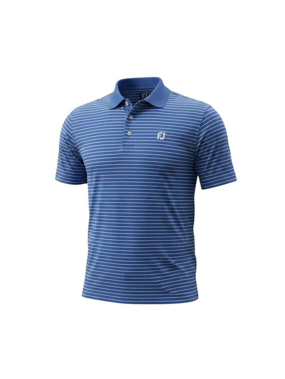 FootJoy Athletic Fit Blue Striped Polo Shirt XL